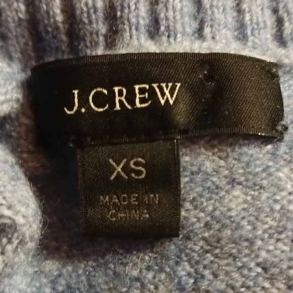 J. Crew merino wool alpaca blend turtle neck split hem wide on trend sleeves xs - Picture 4 of 15